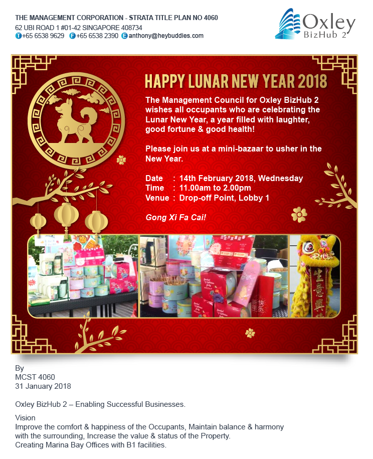 Lunar New Year Mini-Bazaar 2018